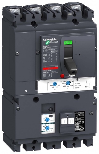 Автоматический выключатель 4П4Т TM125D VIGI MH NSX250F | код. LV431953 | Schneider Electric 
